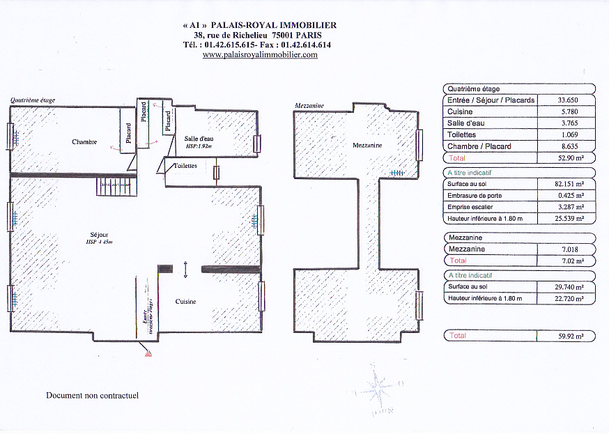 VENDU
PARIS 1ER
SAINT-EUSTACHE
COMME UNE MAISON SOUS LES TOITS
RÉNOVATION CONTEMPORAINE
APPT ENSOLEILLÉ ET LUMINEUX - Plan